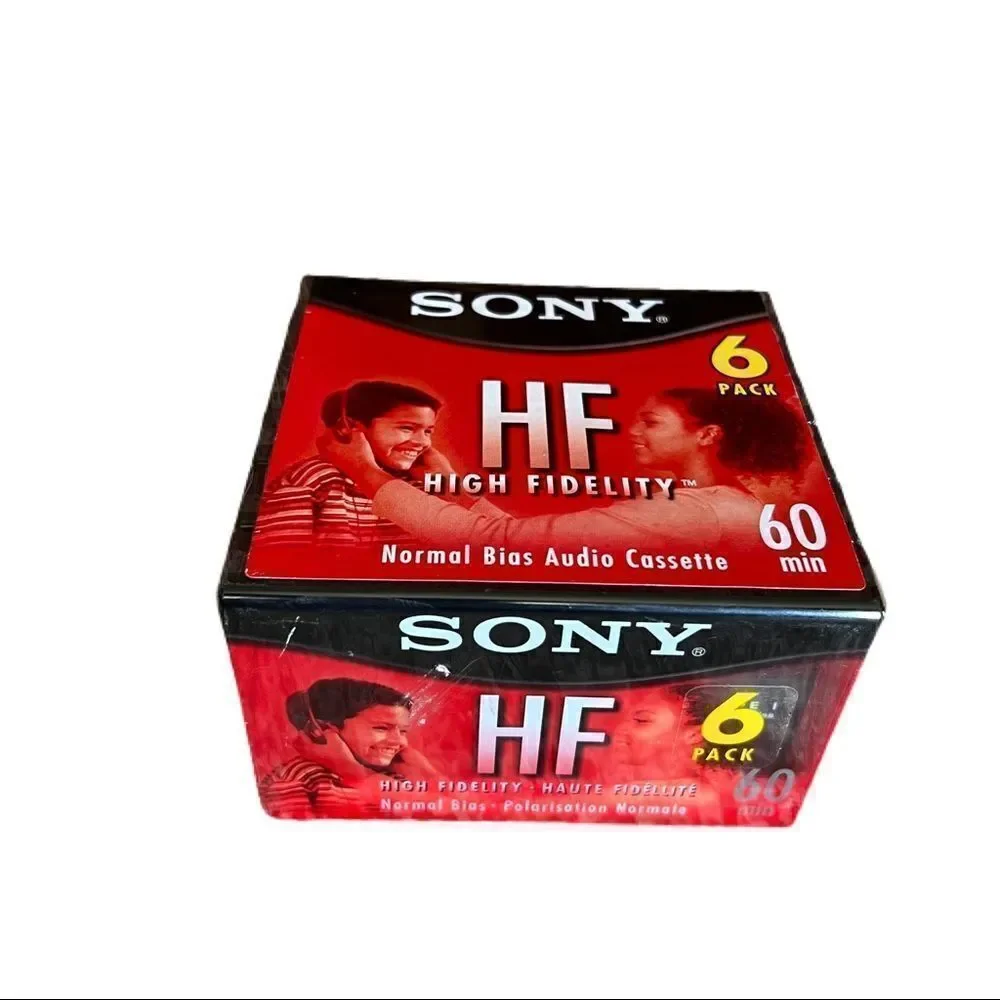 Sony High Fidelity Cassette Tapes. 6 Pack. 60 Minutes Each. New In Package!